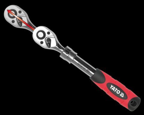Телескопічна тріскачка 3/8'' YATO YT-0298 YT-0298 фото