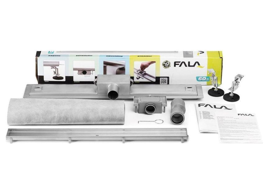 Лінійний трап WHITE GLASS 80 см WET&DRY Fala 75383 (сухий затвор) Fala 75383 фото
