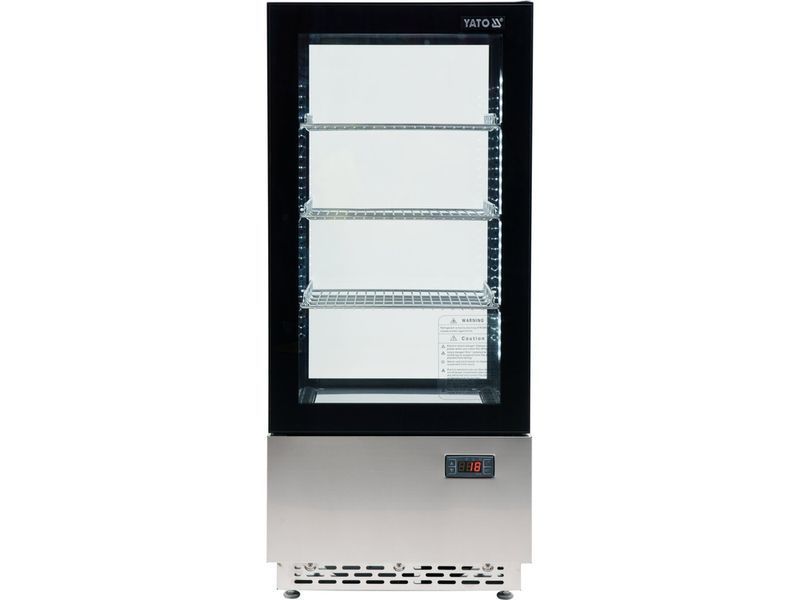 Холодильна вітринна шафа 78 л, 43x39x98 см, чорий YATO YG-05060 YG-05060 фото