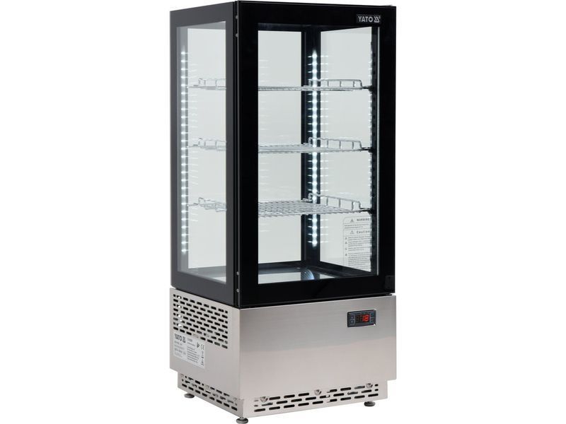 Холодильна вітринна шафа 78 л, 43x39x98 см, чорий YATO YG-05060 YG-05060 фото
