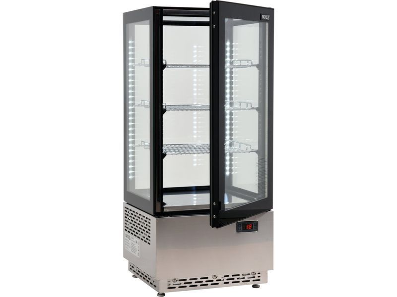 Холодильна вітринна шафа 78 л, 43x39x98 см, чорий YATO YG-05060 YG-05060 фото