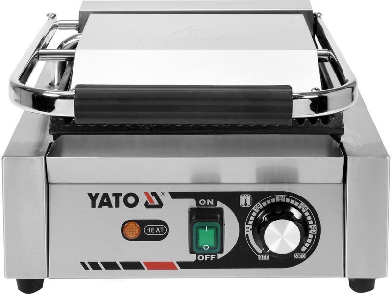 Електричний гриль для сендвічів, м'яса та овочів 1.8 кВт YATO YG-04555 YG-04555 фото