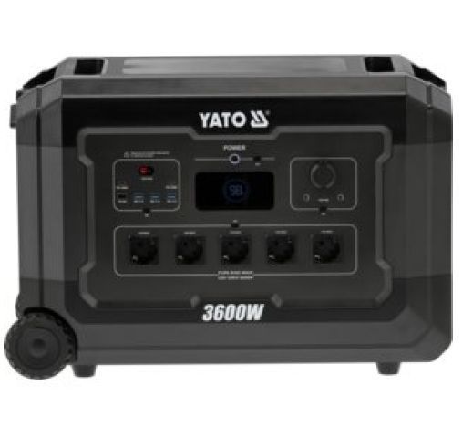 Портативна електростанція 3600 Вт, 3072 Вт*год, 230 В, AC, DC, USB-A, USB-C YATO YT-83096 YT-83096 фото