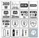 Портативна електростанція 3600 Вт, 3072 Вт*год, 230 В, AC, DC, USB-A, USB-C YATO YT-83096 YT-83096 фото 2