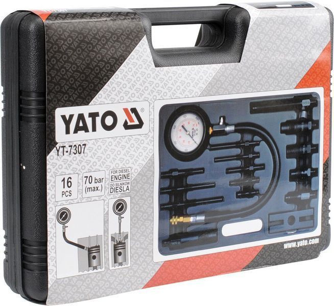 Вимірювач тиску компресії в дизельних двигунах YATO YT-7307 YT-7307 фото