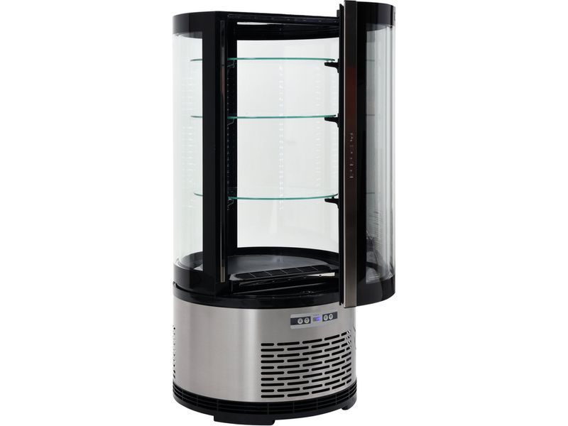 Холодильна вітринна шафа 100 л,48x48x103 см, чорний YATO YG-05094 YG-05094 фото